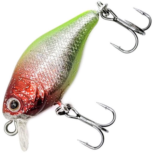 

Воблер Namazu Heady Crank, L-40мм, 4,3г, крэнк, плавающий (0-1,5м), цвет №4 (N30-40-C04), Серебристый;зеленый, Heady Crank