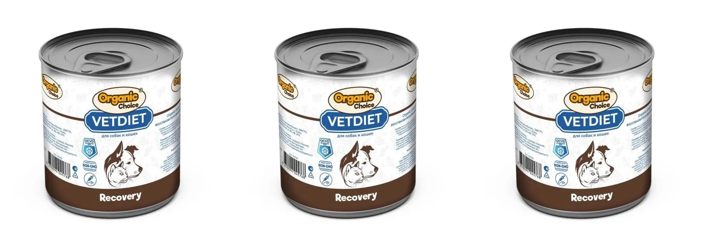 

Консервы для собак Organic Сhoice Vet Recovery 3 шт по 340 г, полезный рацион