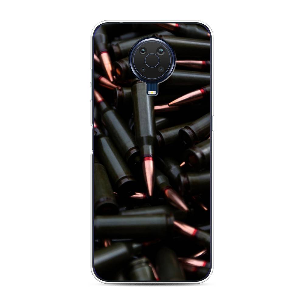 

Чехол Awog на Nokia G20 / Нокиа G20 "Пули черные", Черный;коричневый, 124150-5