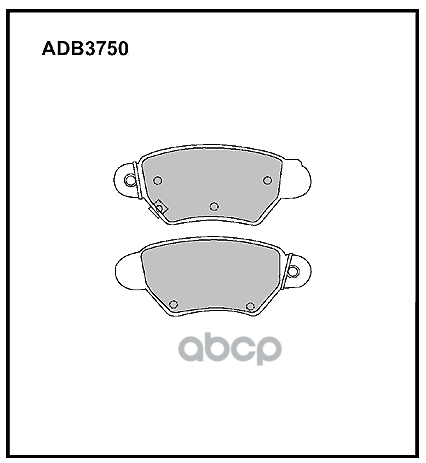 

Тормозные колодки ALLIED NIPPON задние ADB3750