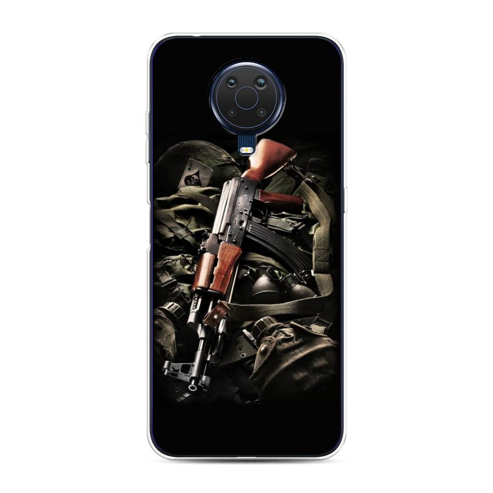 

Чехол Awog на Nokia G20 / Нокиа G20 "Автомат", Черный;коричневый;серый, 124150-5