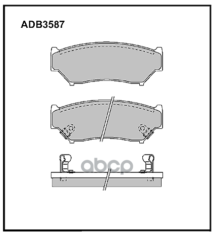 

Тормозные колодки ALLIED NIPPON передние ADB3587