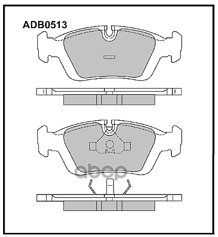 

Тормозные колодки ALLIED NIPPON передние ADB0513