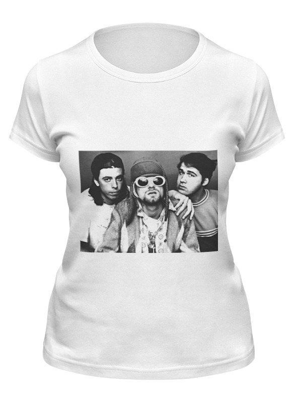 

Футболка женская Printio Нирвана белая 2XL, Белый, Нирвана