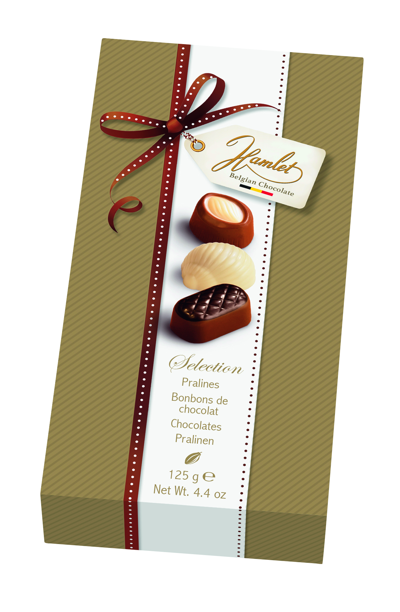 Ассорти бельгийских шоколадных конфет Hamlet Selection, 125 г