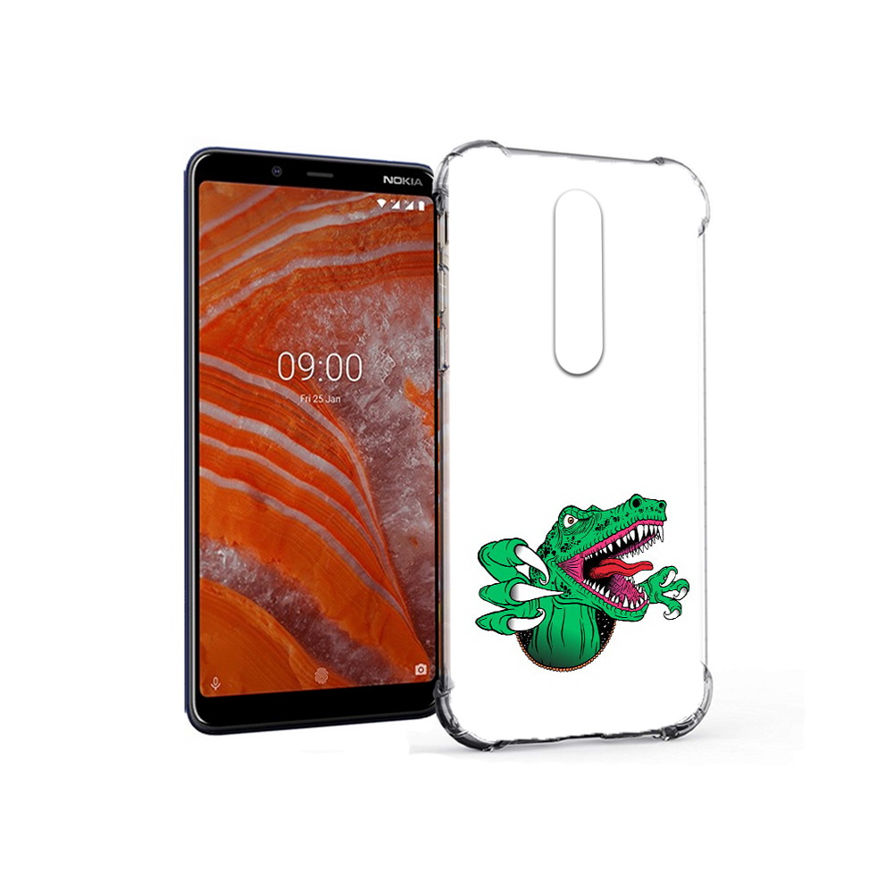 

Чехол MyPads Tocco для Nokia 3.1 Plus крокодил (PT121397.96.417), Прозрачный, Tocco