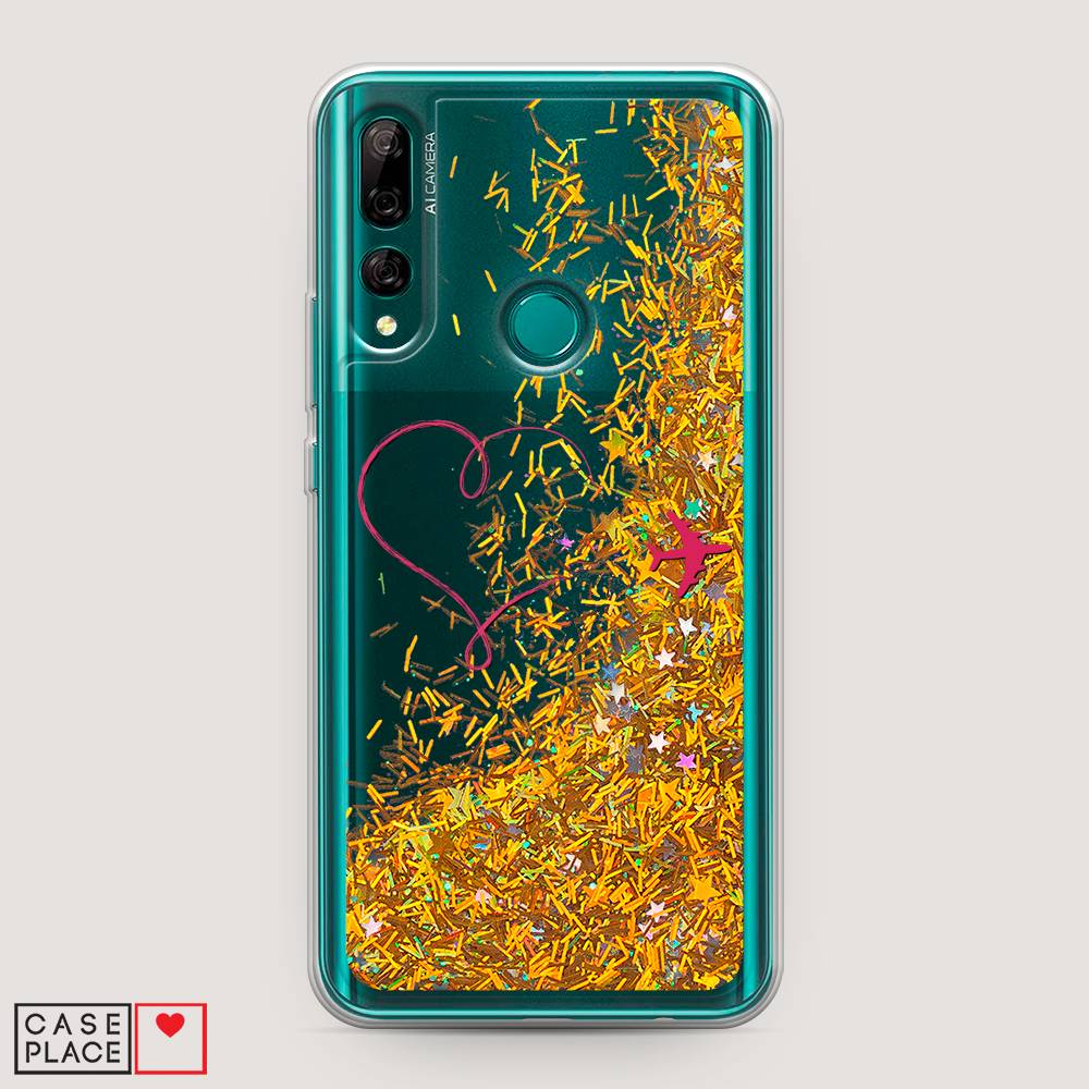 

Чехол Awog на Huawei Y9 Prime 2019 "Сердце и самолет", Красный, 611990-1