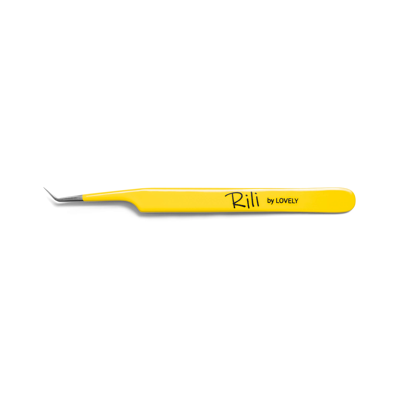 Пинцет для наращивания Rili тип L 7 мм Yellow line пинцет для наращивания rili тип l 5мм yellow line