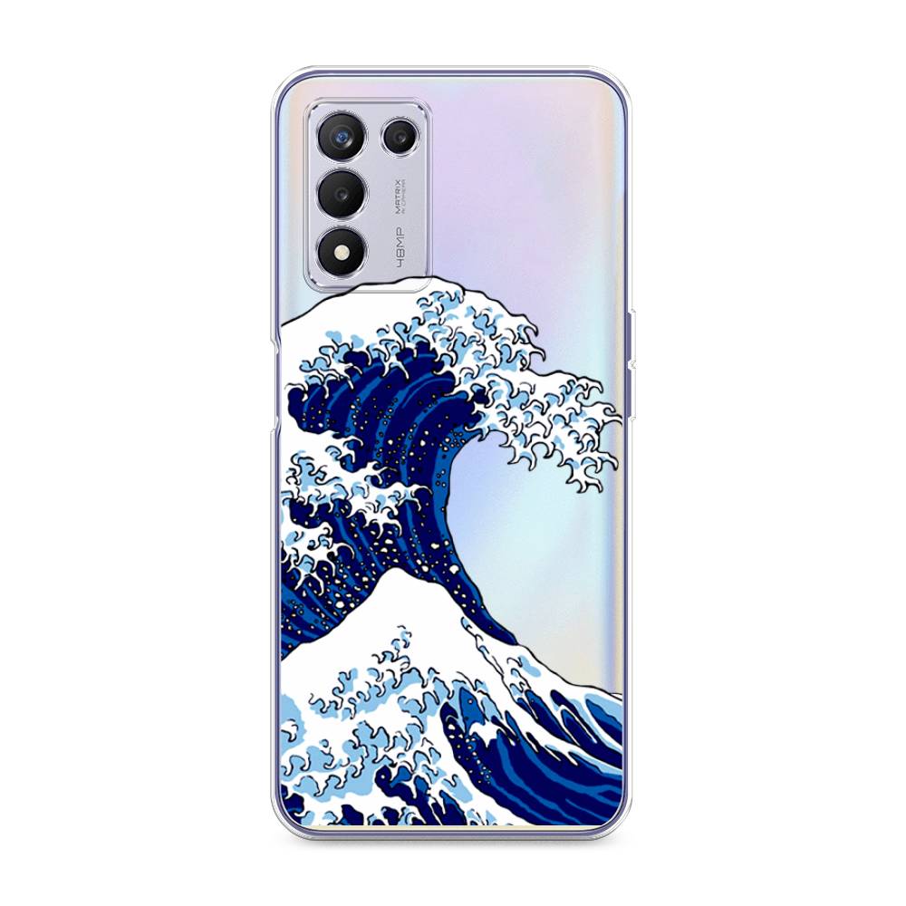 

Чехол Awog на Realme Q3s "Волна в Канагаве", Разноцветный, 257950-4