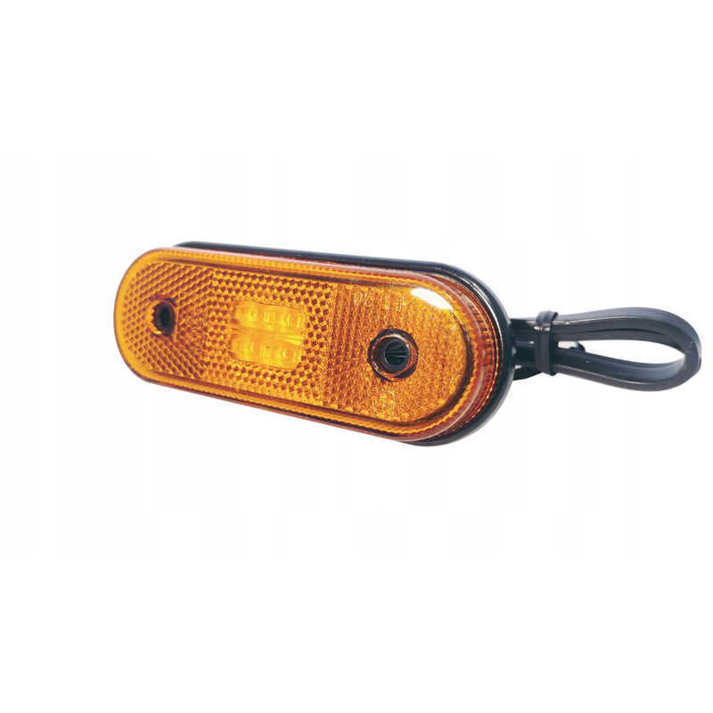 Ft073zleddark_фонарь Габаритный Led Жёлтый 12/24V Версия Dark С Проводом 0,15 М. Fristom