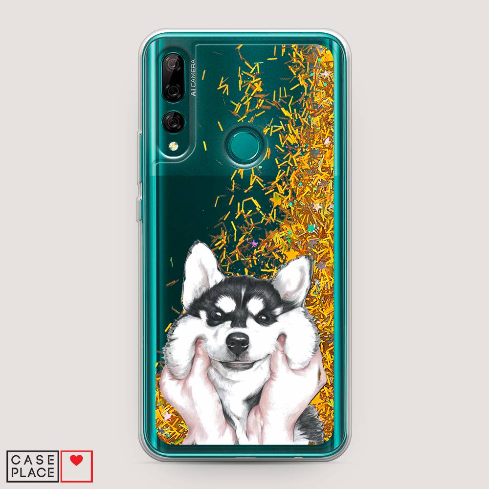 

Чехол Awog на Huawei Y9 Prime 2019 "Щечки хаски", Серый, 611990-1