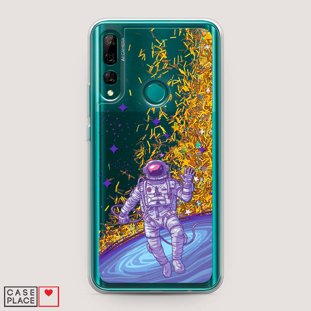 

Чехол Awog на Huawei Y9 Prime 2019 "Космонавт в открытом космосе", Синий, 611990-1