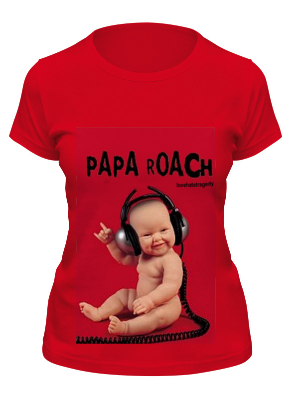 

Футболка женская Printio Papa roach - lovehate tragedy album красная 2XL, Красный, Papa roach - lovehate tragedy album