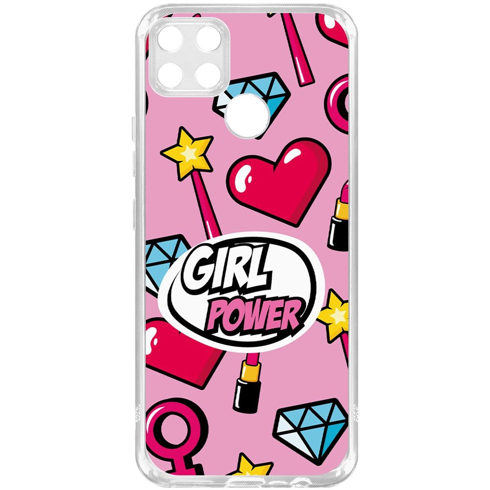 фото Чехол-накладка krutoff clear case girl power для realme c25s