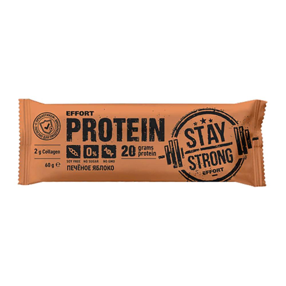 Батончик неглазированный Effort protein печеное яблоко Effort Protein