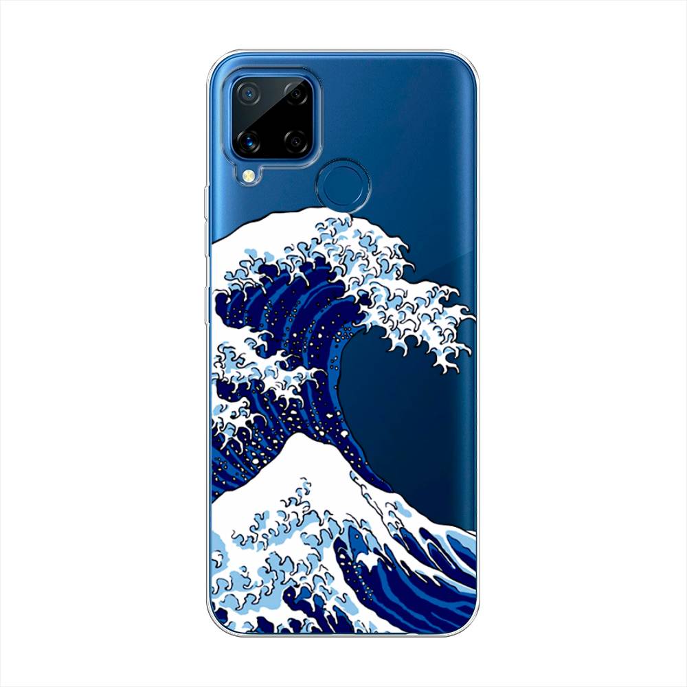 

Чехол Awog на Realme C15 "Волна в Канагаве", Разноцветный, 255050-4