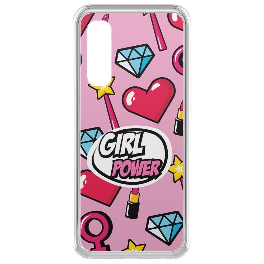 фото Чехол-накладка krutoff clear case girl power для realme 7