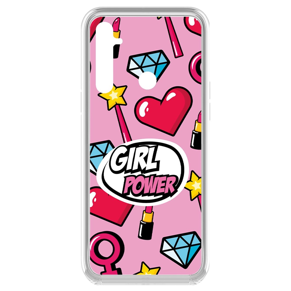 фото Чехол-накладка krutoff clear case girl power для realme 6i