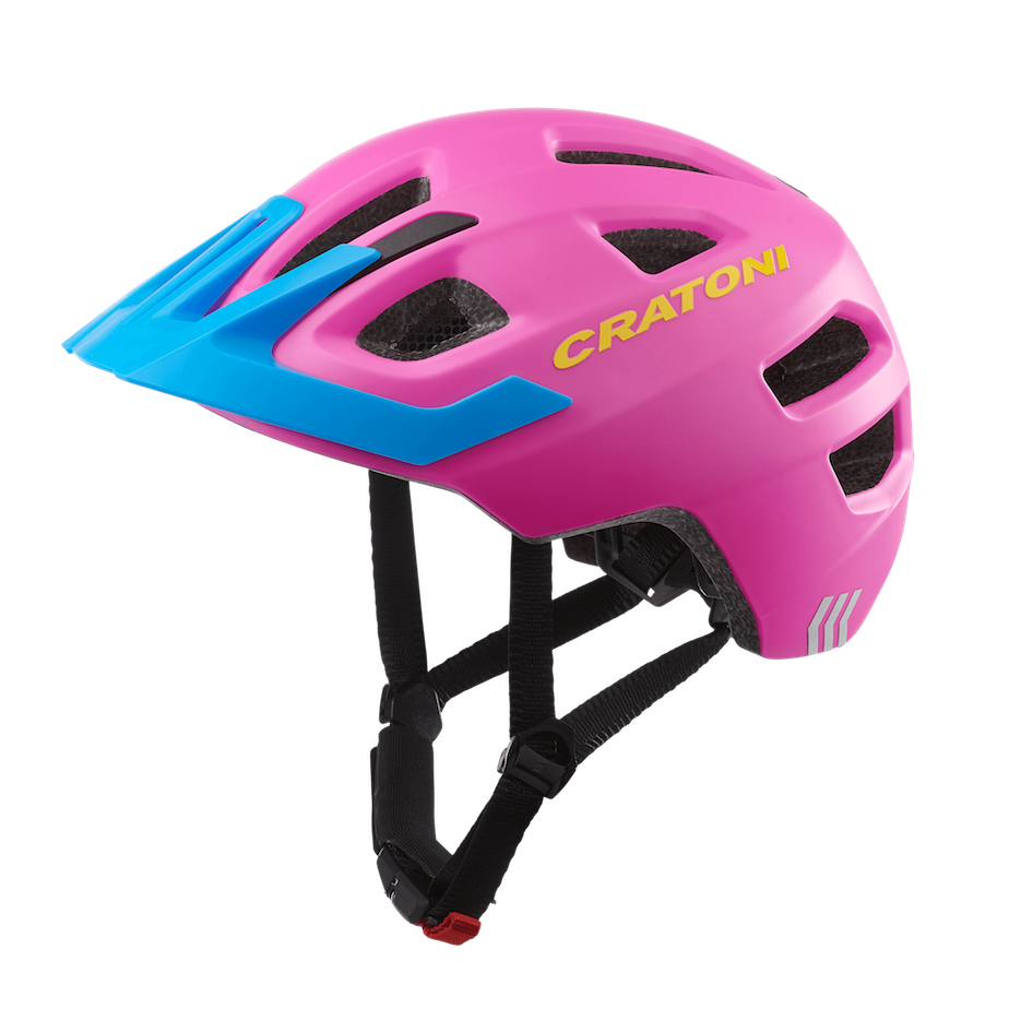 фото Велосипедный шлем cratoni maxster pro, pink/blue, xs/s