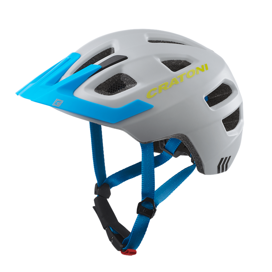 фото Велосипедный шлем cratoni maxster pro, grey/blue, s/m