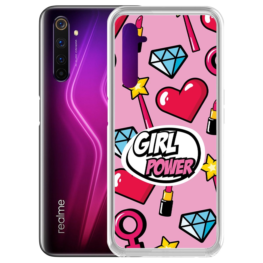 фото Чехол-накладка krutoff clear case girl power для realme 6 pro