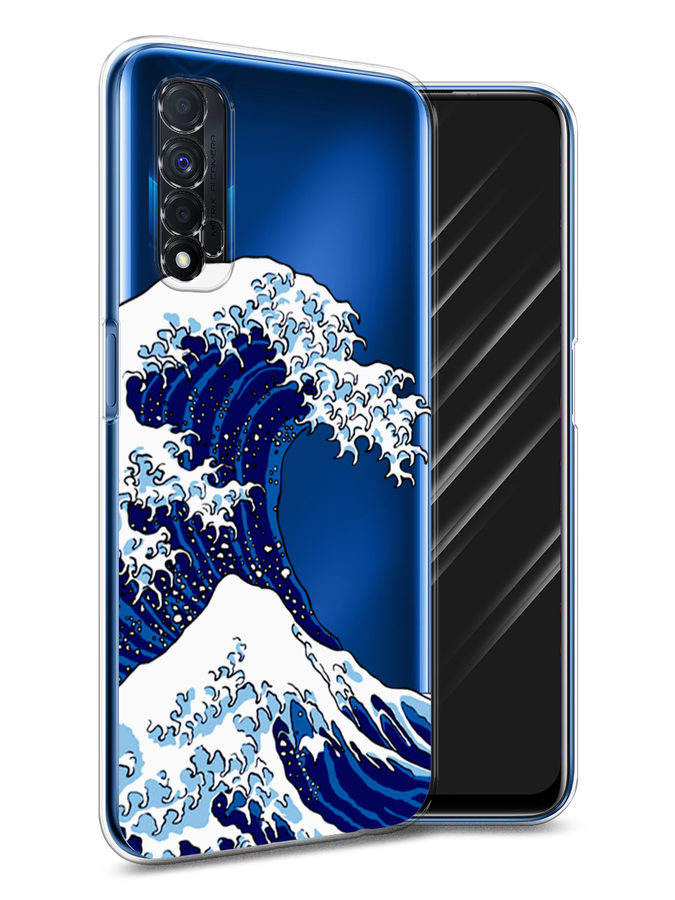 

Чехол Awog на Realme 7 "Волна в Канагаве", Разноцветный, 254150-4