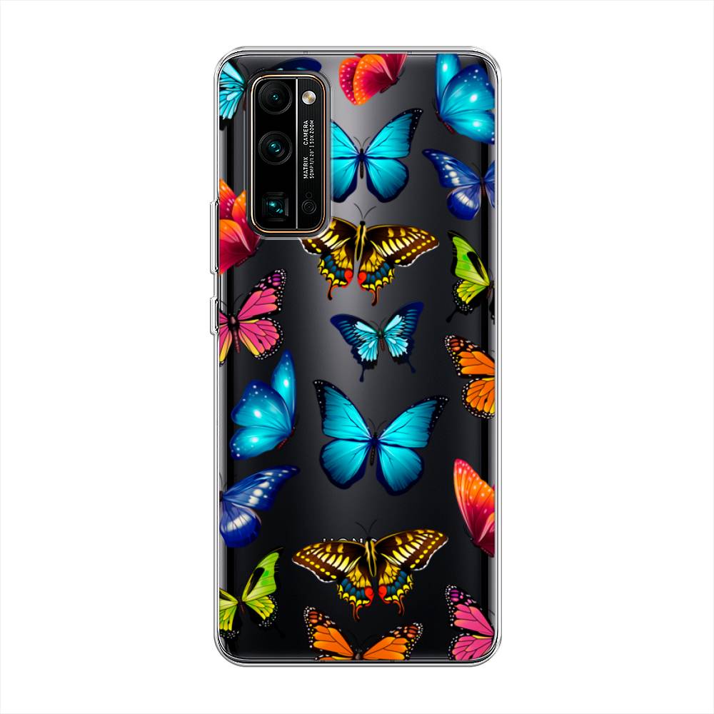 фото Чехол awog "разные бабочки" для honor 30 pro plus