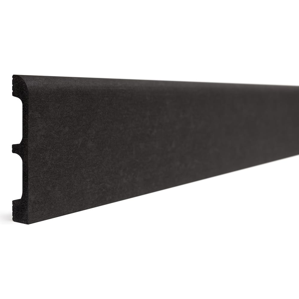 

Плинтус напольный ударопрочный влагостойкийDecor-Dizayn цвет графит 80x13x2400 мм 706-94, Серый