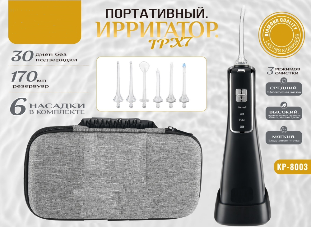 Ирригатор Nano Shop NS-8003 черный