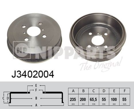 

Тормозной барабан NIPPARTS J3402004