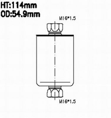 Топливный фильтр JS ASAKASHI FS481J