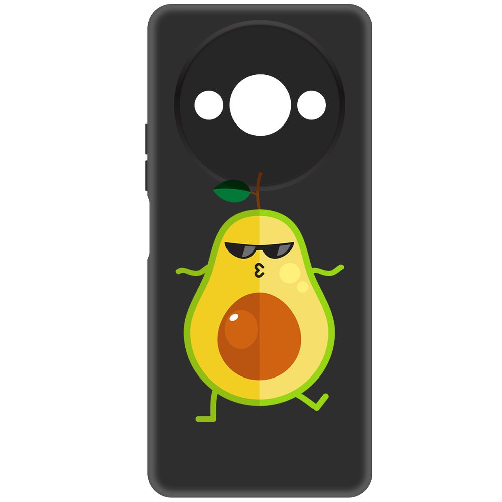 

Чехол-накладка Krutoff Soft Case Авокадо Стильный для Xiaomi Redmi A3 черный