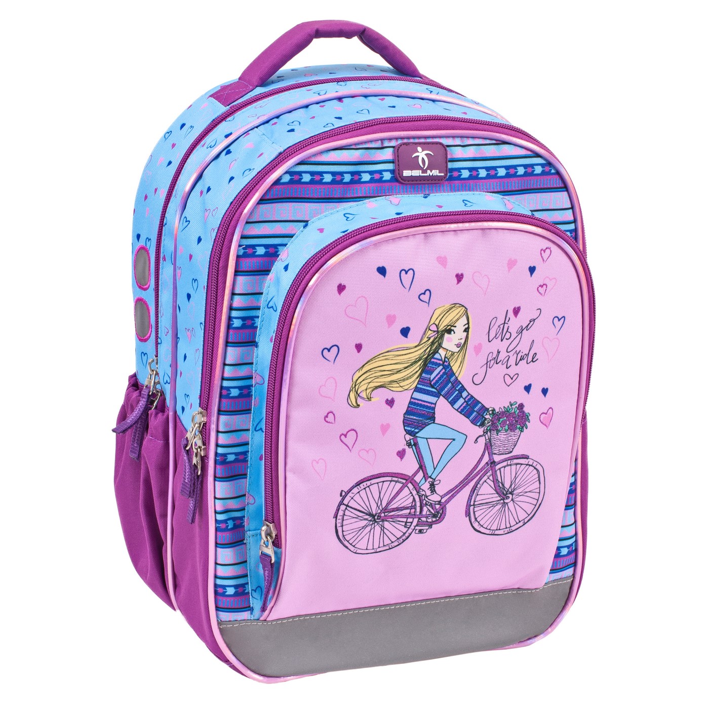 фото Рюкзак belmil speedy розовый 338-35/9 girl bicycle sp