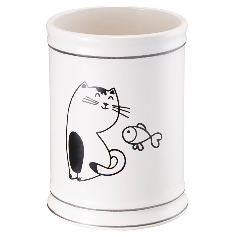 

Стакан Fora Happy Cats керамика бело-черный