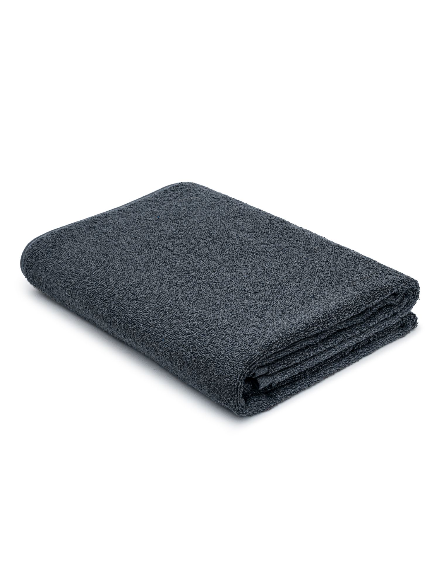 Махровое полотенце для лица 50х100 банное TCStyle серого цвета 1 шт. 470 гр/м2