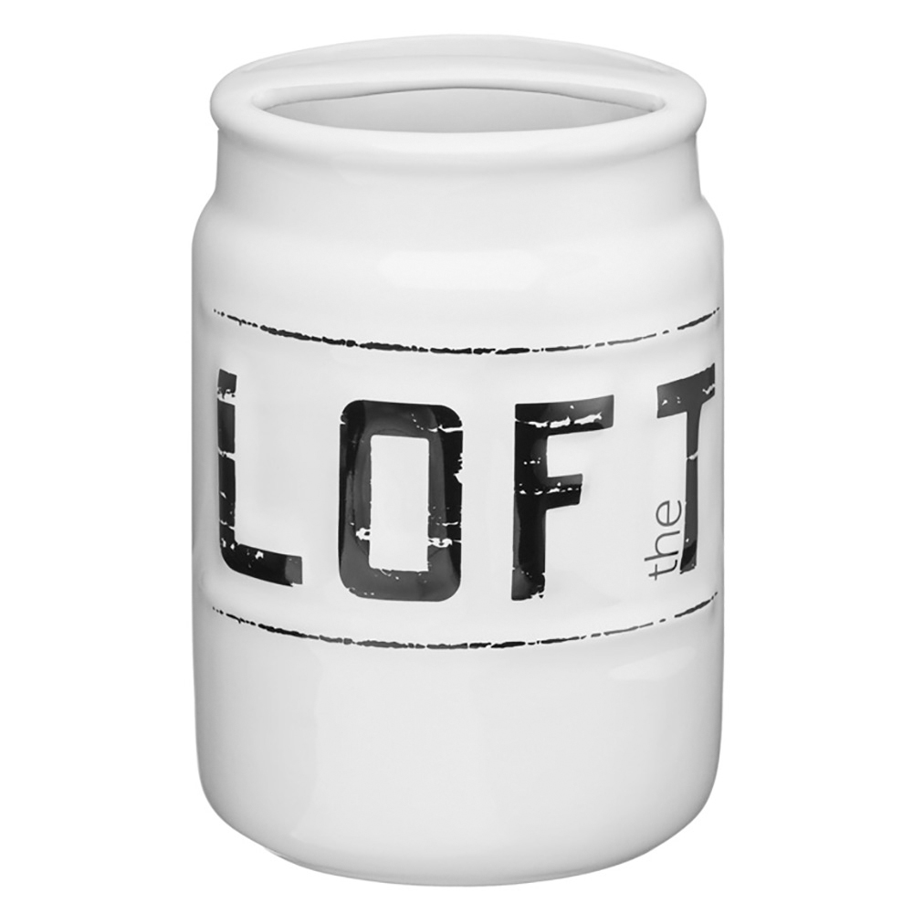 

Стакан с разделителем Fora Loft керамика бело-черный