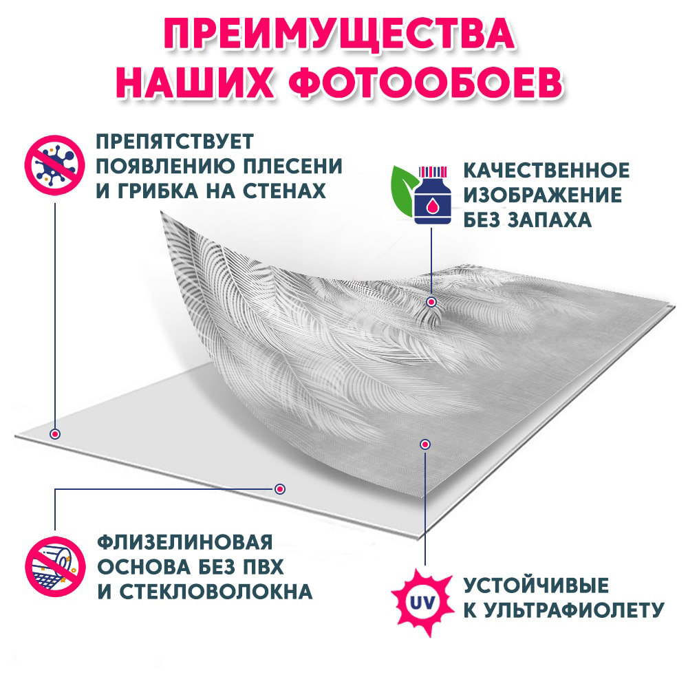 Фотообои листья флизелиновые Пальмовый бриз 0 на стену в гостиную спальню 360x250 см 4982₽