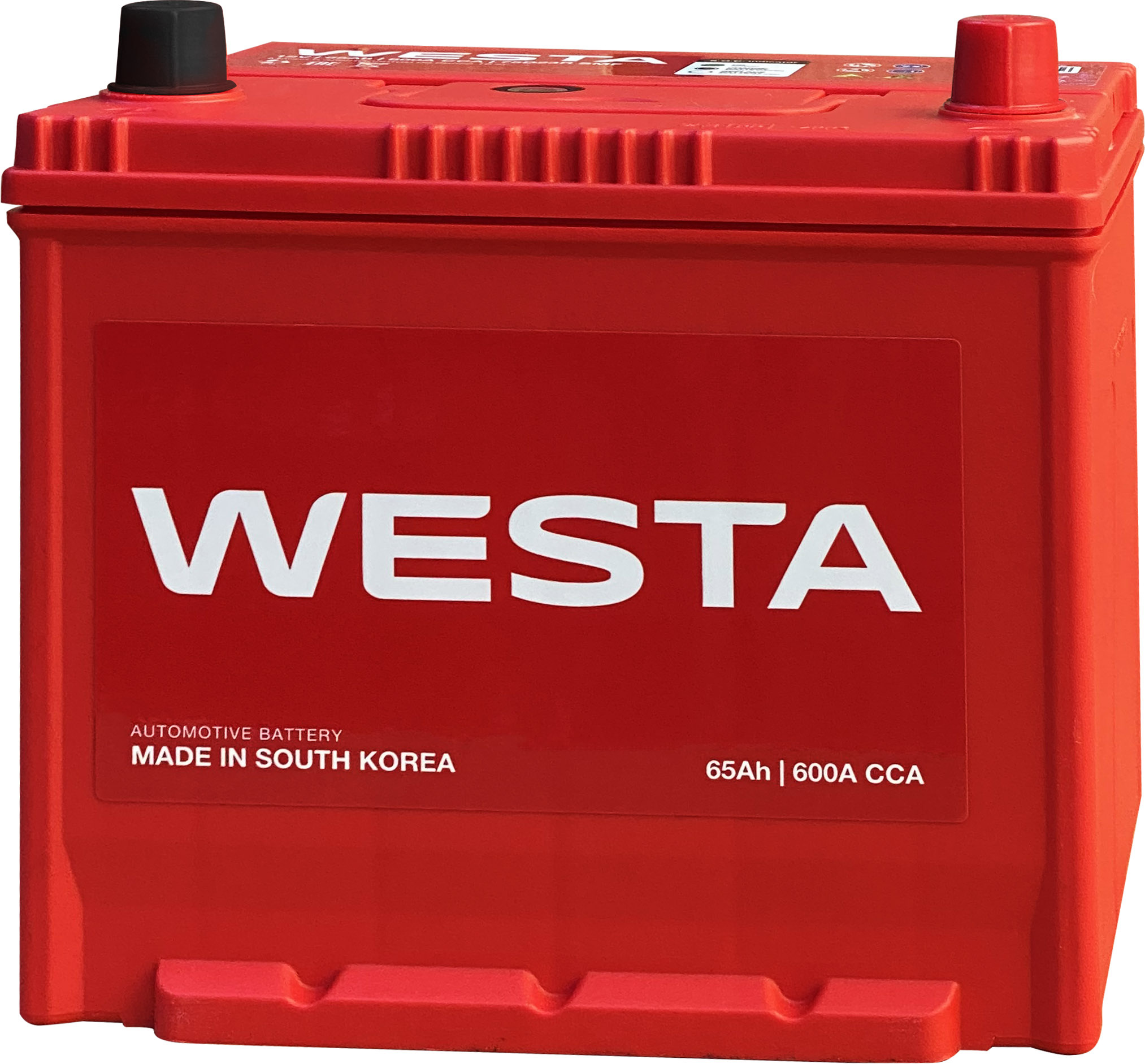 Аккумулятор WESTA Korea 75D23L SMF 65 Ач 600 А обратная полярность