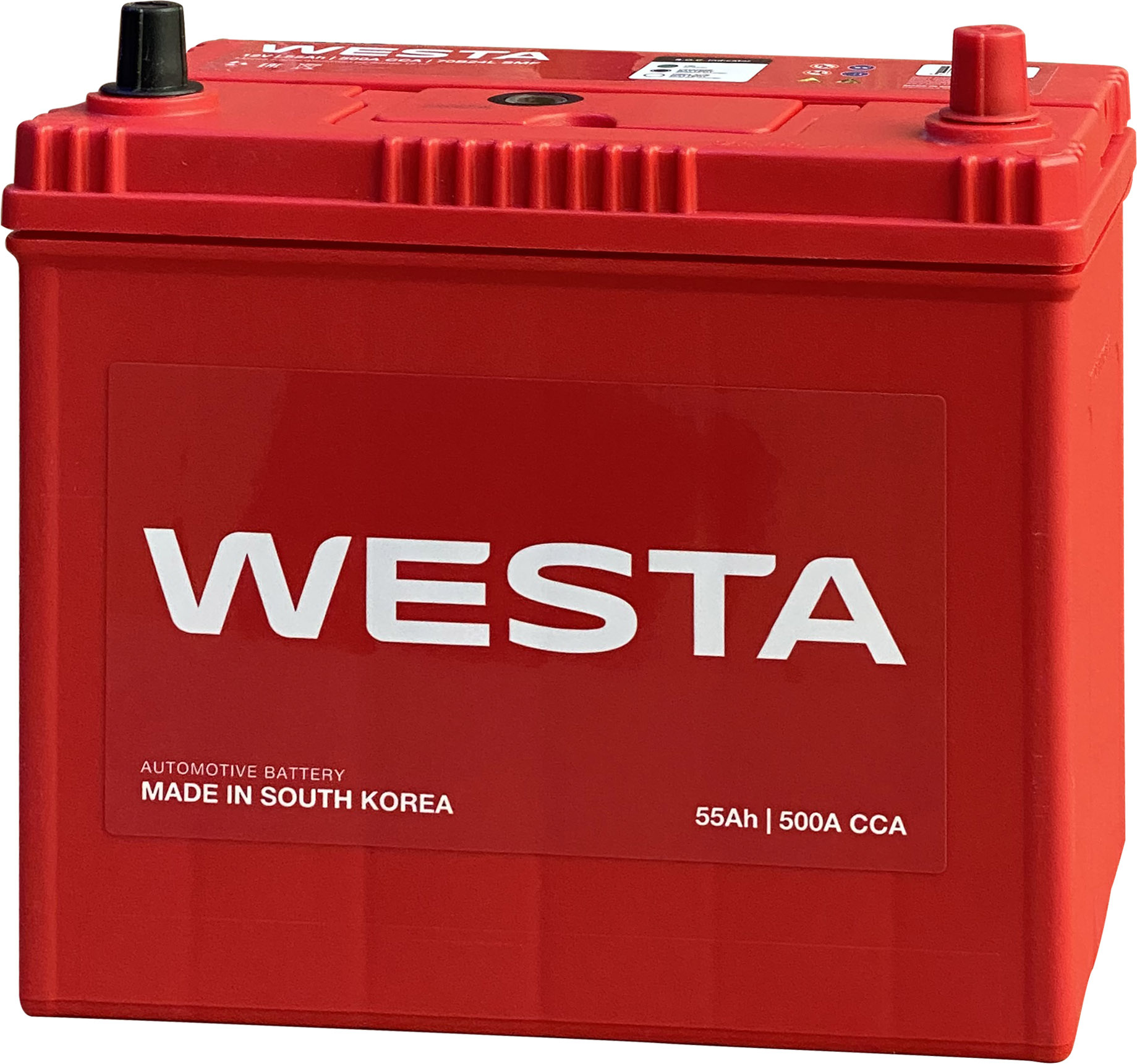 Аккумулятор WESTA Korea 70B24L SMF 55 Ач 500 А обратная полярность