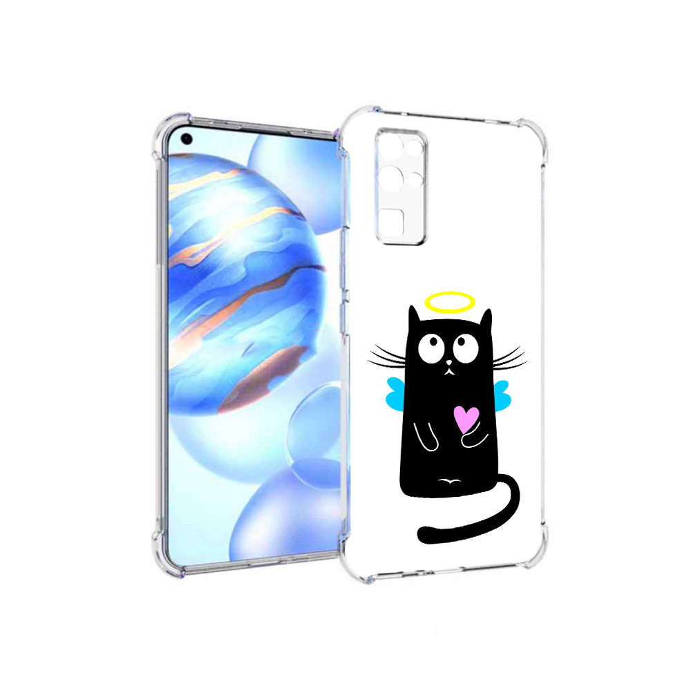 

Чехол MyPads Tocco для Honor 30 Кот ангелок (PT147988.19.96), Прозрачный, Tocco