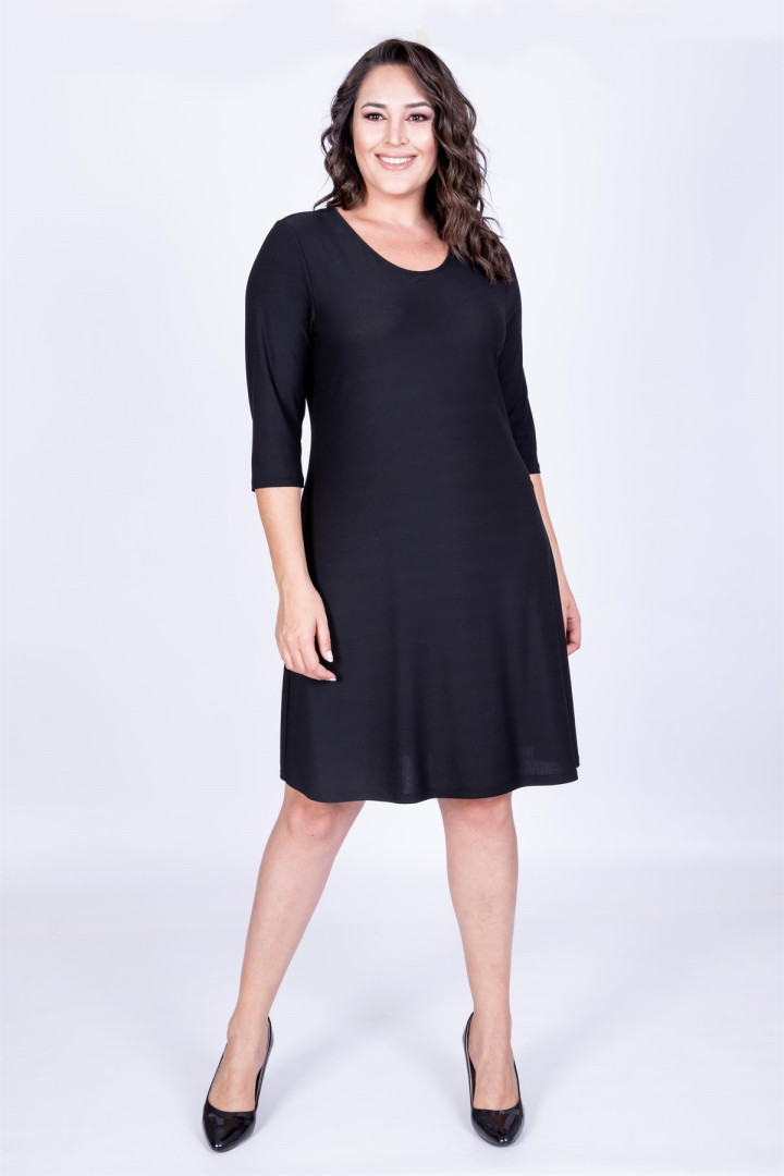 

Платье женское My Line Moda 680 черное 2XL, Черный, 680