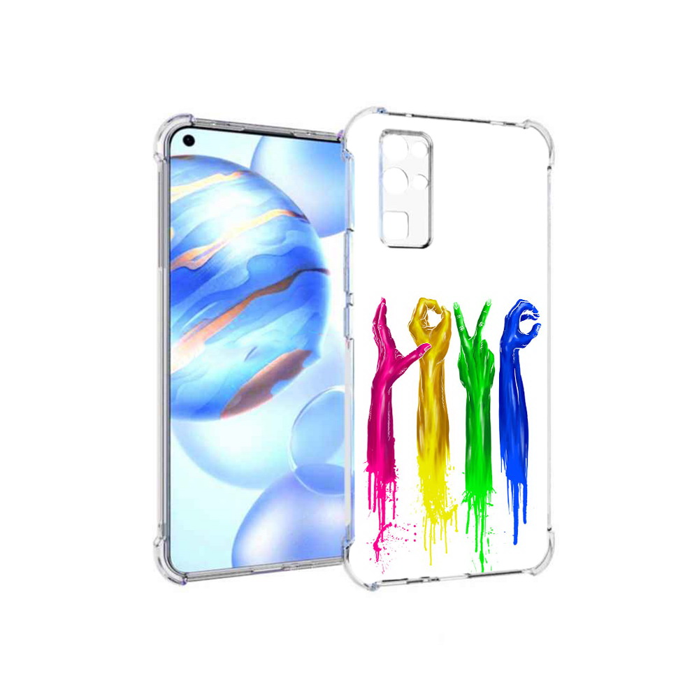 

Чехол MyPads Tocco для Honor 30 яркие руки love (PT147988.19.707), Прозрачный, Tocco