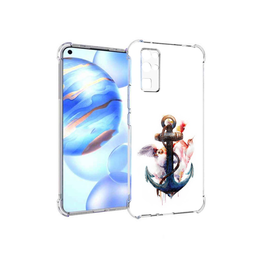 

Чехол MyPads Tocco для Honor 30 якорь с птицами (PT147988.19.703), Прозрачный, Tocco