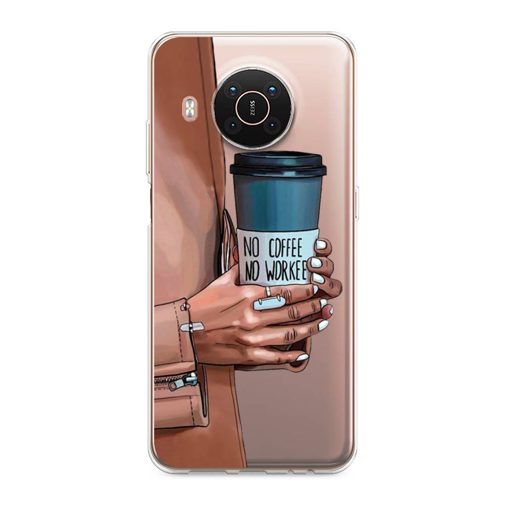 

Чехол Awog на Nokia X20 / Нокиа X20 "No coffee", Коричневый;серый, 124250-7
