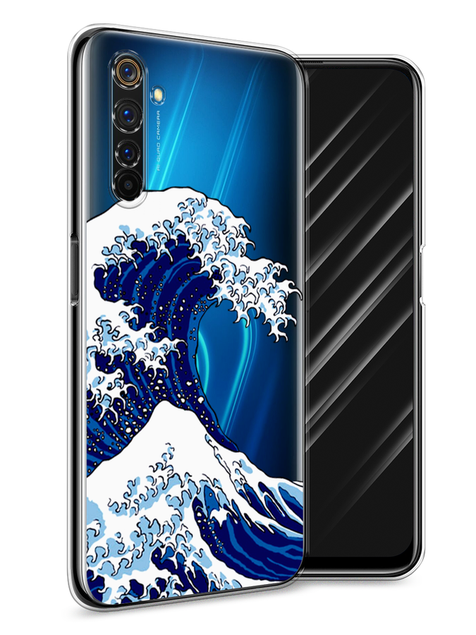 

Чехол Awog на Realme 6 Pro "Волна в Канагаве", Разноцветный, 252850-4