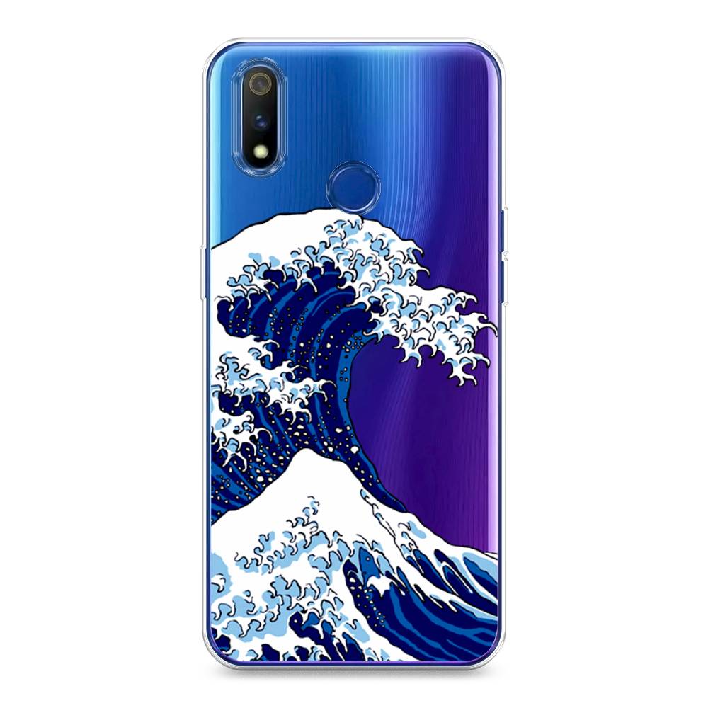 

Чехол Awog на Realme 3 Pro "Волна в Канагаве", Разноцветный, 251250-4