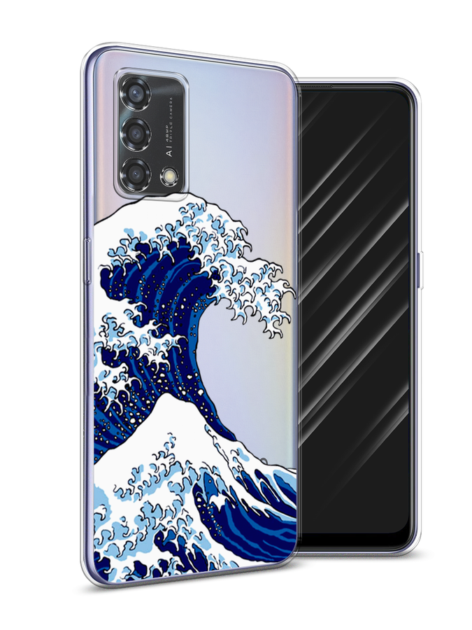 

Чехол Awog на Oppo Reno 6 Lite "Волна в Канагаве", Разноцветный, 259550-4