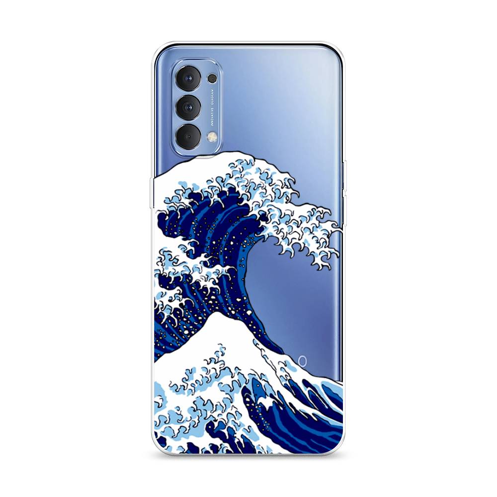 

Чехол Awog на Oppo Reno 4 4G "Волна в Канагаве", Разноцветный, 259450-4