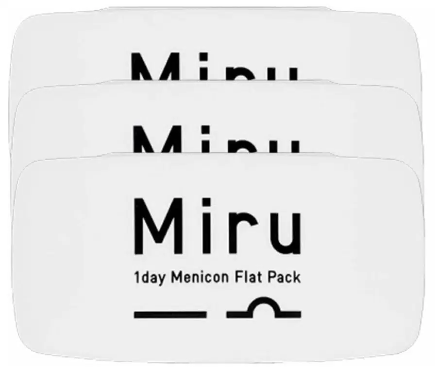 

Контактные линзы MIRU 1 Day Menicon Flat Pack, 3 упаковки по 30 линз, R 8,6 +4,00