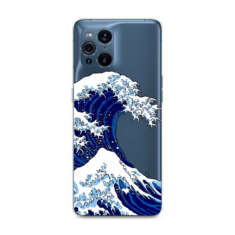 

Чехол Awog на Oppo Find X3 Pro "Волна в Канагаве", Разноцветный, 255750-4
